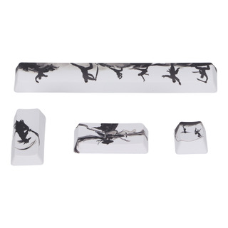 Kit Diy Keycaps 4pcs Personalizado Confortável Sensação De C Kit Diy Keycaps 4pcs Personalizado Confortável Sensação De C