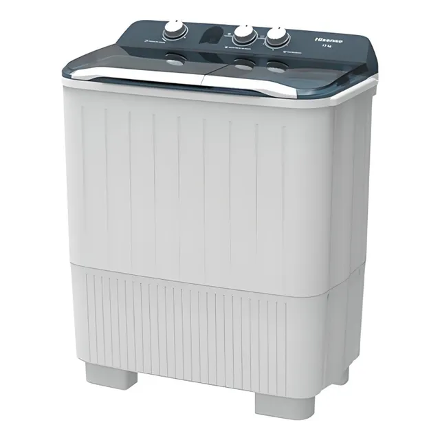 Lavadora Semiautomatica Hisense 2 Tinas 13kg Blanca Wsa1301p