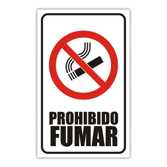 Letrero Prohibido Fumar Libre De Humo Alerta Lona Baner Dd8p