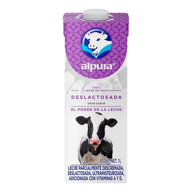 Leche Alpura Deslactosada Ligth, 12 Piezas, 1 Litro