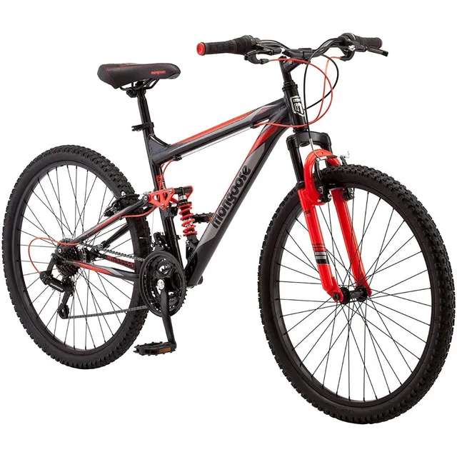 Bicicleta De Montaña Unisex Marco De Aluminio Negro Mongoose