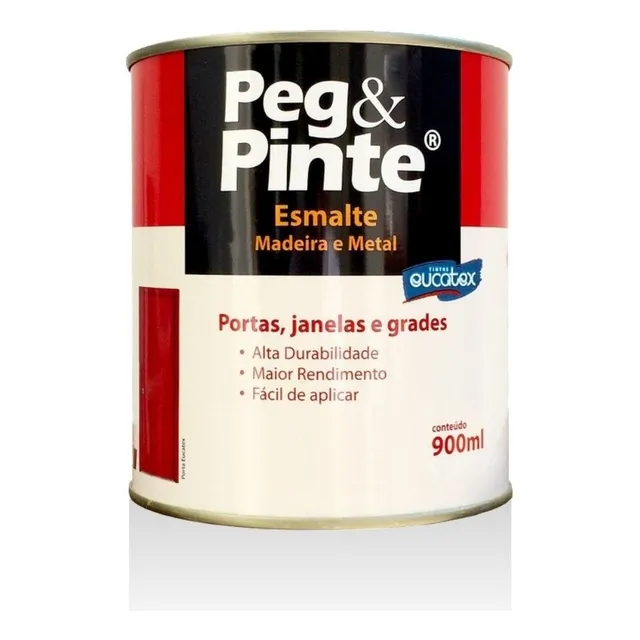 Tinta Esmalte Sintético Peg & Pinte Amarelo 3,6 L Eucatex