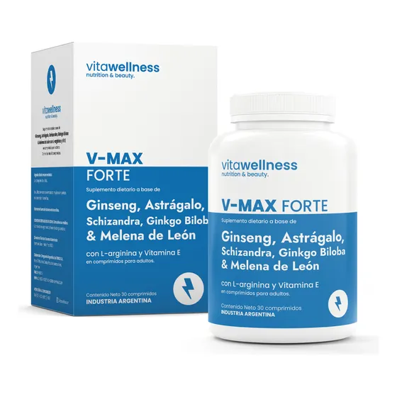 Vmax Forte Melena De Leon Potenciador Natural Vw X 30 Sabor Neutro