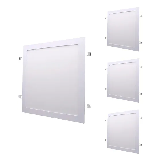 Kit 4 Lampada Led Plafon 24w Quadrado Emb 4000k 30x30 Neutro 127/220V