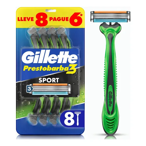 Máquinas Afeitar Gillette Prestobarba3 Sensitive Desechable