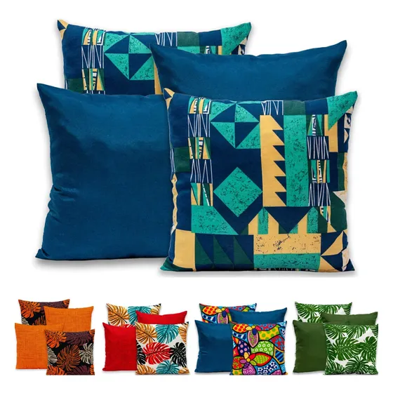 Capas De  Almofada Decorativa 40x40 Para Sofá Kit Com 4 