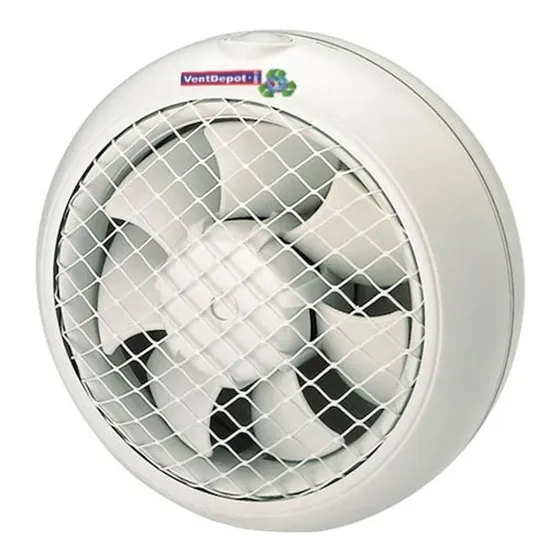 Extractor De Aire Para Muro, Mxast-001, Aspas 4 Ø, 400 M3/h