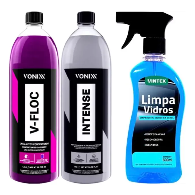 Kit Vonixx Intense V Floc Limpa Vidrios 500ml