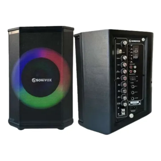 Cabina De Sonido Activa Profesional Sonivox Vs-ssac101 Color