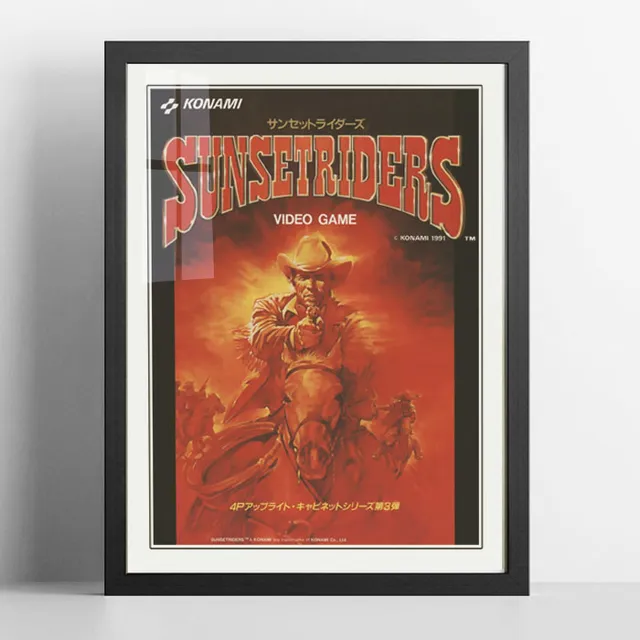 Cuadro Gamer - Sunset Riders - Retro Poster