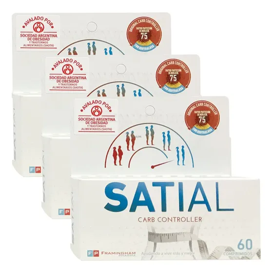 Combo 3 Satial Carb Controller X60 Bloquea Hidratos Original