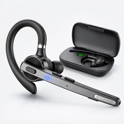 Fones de ouvido Shokz Opencomm 2 Uc Bone Conduction + Receptor USB