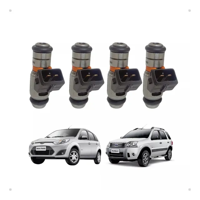 Kit 4x Bico Injetor Fiesta Focus Ecosport Iwp127