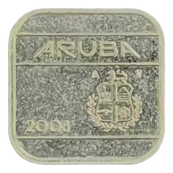 Aruba - 50 Cents - Año 2008 - Km #4 - Cuadrada  