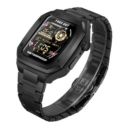 Correa De Lujo Eslabones+ Carcasa De Acero Para Apple Watch Correa De Lujo Eslabones+ Carcasa De Acero Para Apple Watch