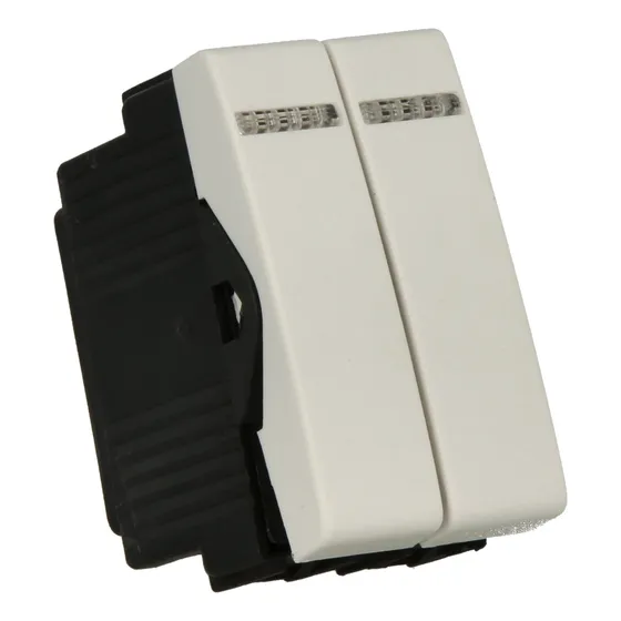 Doble Interruptor Kalop Unipolar Simple Blanco