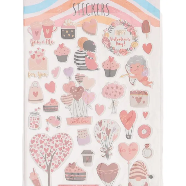 Sticker Corazones 14*25cm