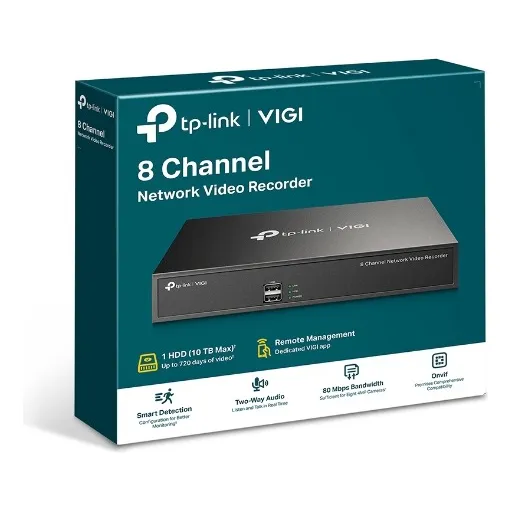 Nvr Tplink Vigi 1008h 8 Canales 8mp No Poe