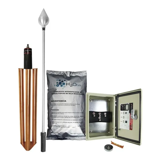 Kit De Pararrayo Con Punta En Acero Inoxidable Con Diámetro
