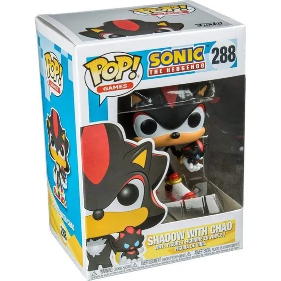 Figura De Acción Funko Pop! Sonic Shadow 285 Bobblehead 10cm