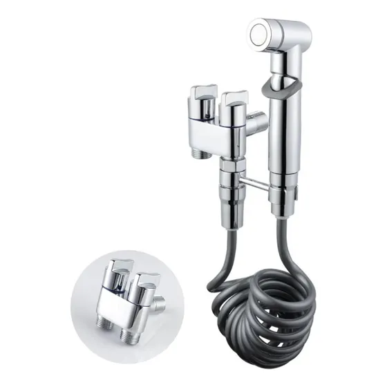 Kit Ducha Higiênica Luxo Com 2 Saídas Para Banheiro 1/2 Mm