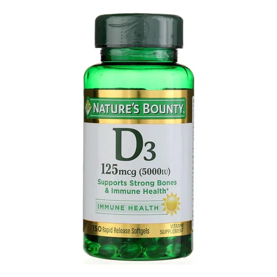 Suplemento De Vitamina D-5000 Ui De Nature's Bounty, Cápsula