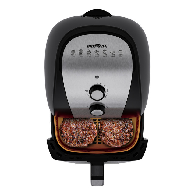 Britânia Air Fryer Bfr51 5,5l Antiaderente Gold Potência De 1500w Cor Preto Britânia Air Fryer Bfr51 5,5l Antiaderente Gold Potência De 1500w Cor Preto