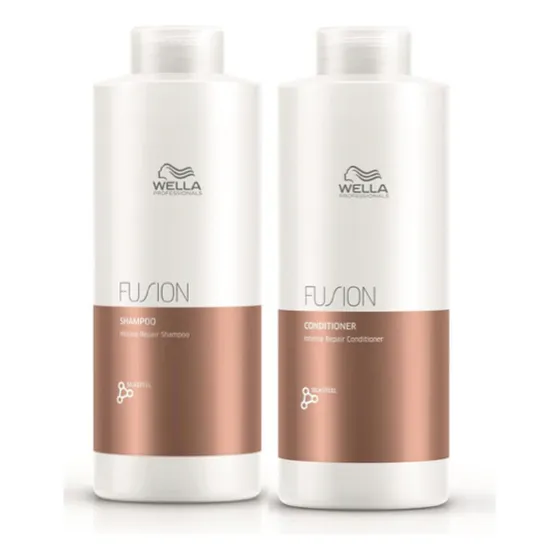 Pack Wella Fusion Shampoo + Acondicionador 1lt C/u