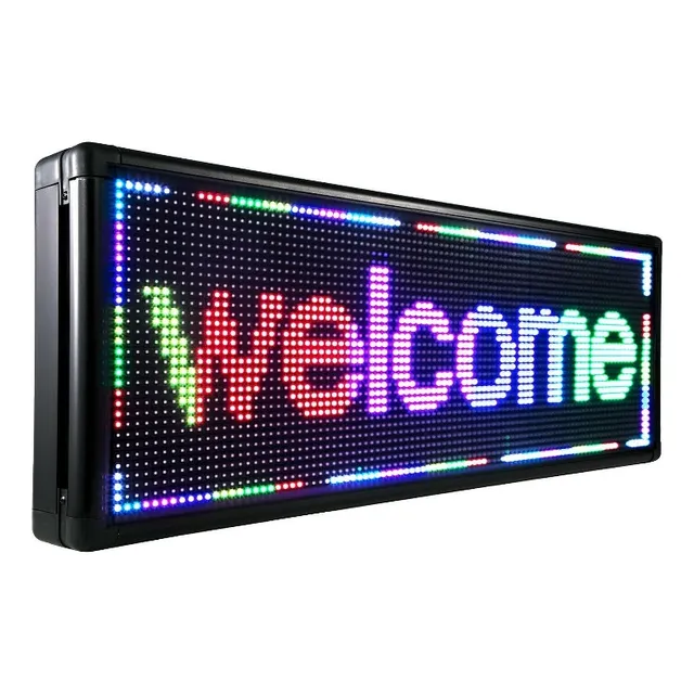 Pantalla Led Panel Rgb P/mensajes App 200x40x6cm 110v Vert