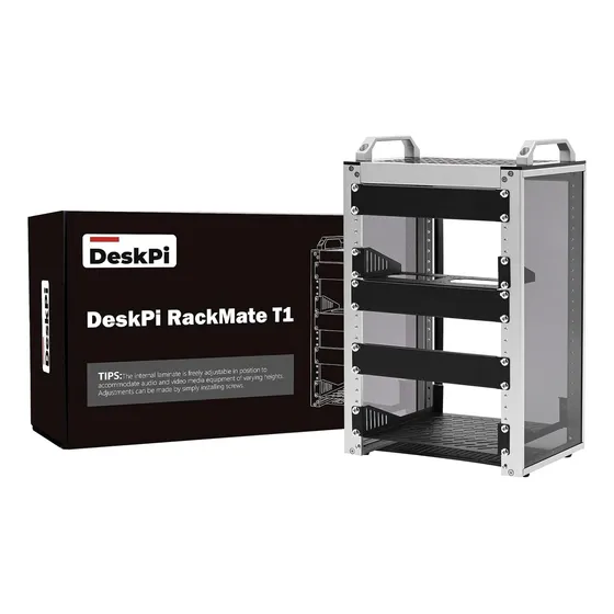 Gabinete De Servidor 8u Geeekpi Rackmate T1 25.4 Cm Aluminio