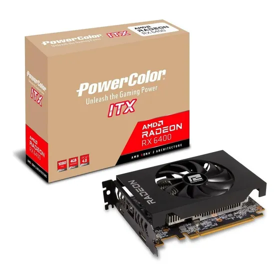 Tarjeta De Video Rx6400 4gb Funciona Sin Fuente De Poder