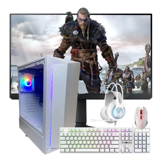 Pc Torre Computadora Gamer Amd - 16gb Ram + Combo + Monitor