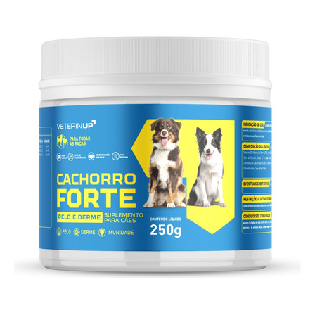 Suplemento Cachorro Forte Pelo & Derme 250g 1 Pote Suplemento Cachorro Forte Pelo & Derme 250g 1 Pote
