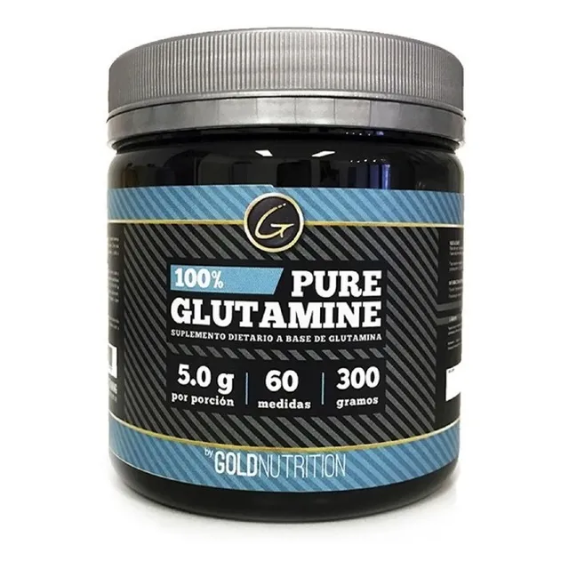 Glutamina Gold Nutrition 100% Pure Glutamina 300 Grs