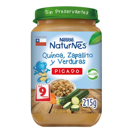 Picado Nestlé® Naturnes Quínoa, Zapallito Y Verduras 215g X6