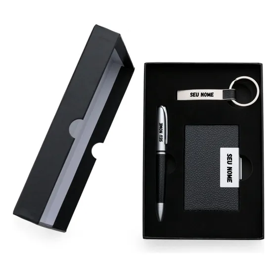Kit Executivo De Luxo  3 Peças Personalizado C/nome