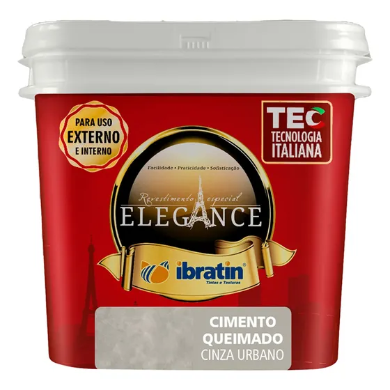 Kit 3 Cimentos Queimado Elegance Ibratin Cor Cinza Urbano
