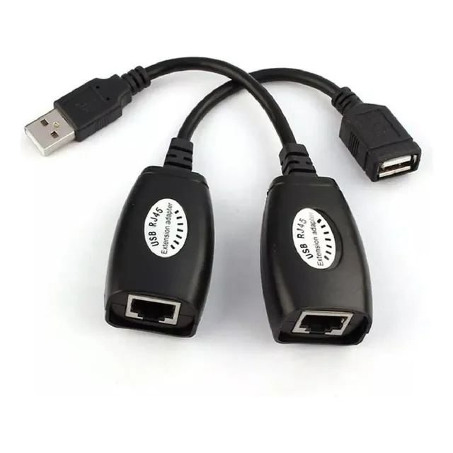 Extensor/ Extensión Usb Por Cable De Red Utp Rj45 Max 45 Mts