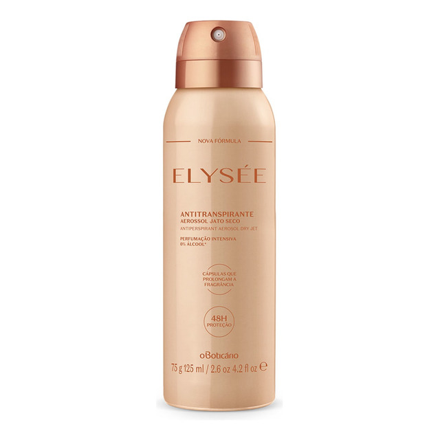 Boticário Desodorante Antitranspirante Aerossol Elysée 75g Boticário Desodorante Antitranspirante Aerossol Elysée 75g