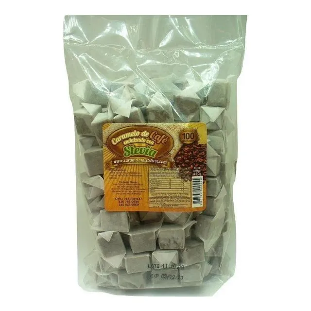 Caramelo Café Endulzado Con Stevia X 100 Und - Nicolay