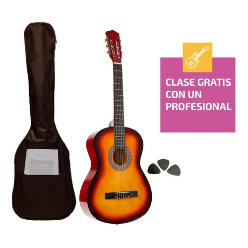 Guitarra Criolla Clasica Nuevas Calidad Con Funda Pua Manual