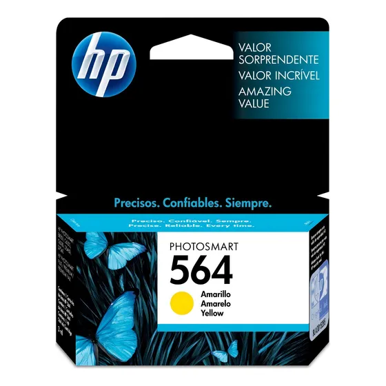 Cartucho de tinta amarelo HP 564 3ml