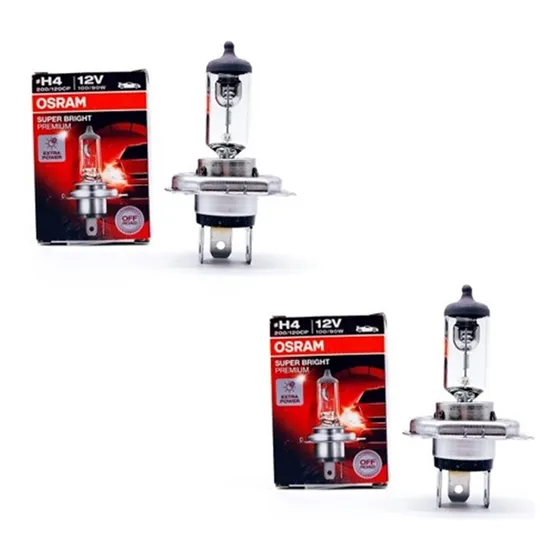 Foco Osram H4 100w Original  Set De 2 Pzas
