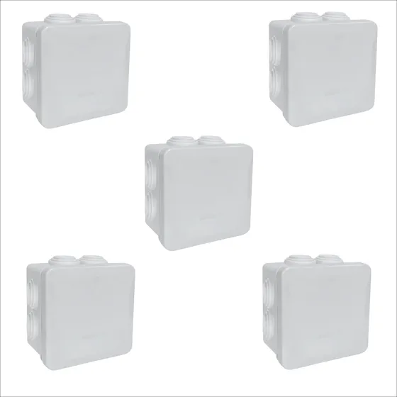 Kit De 5 Cajas Nema Marca Enson 10x10x5 Cm Ip66