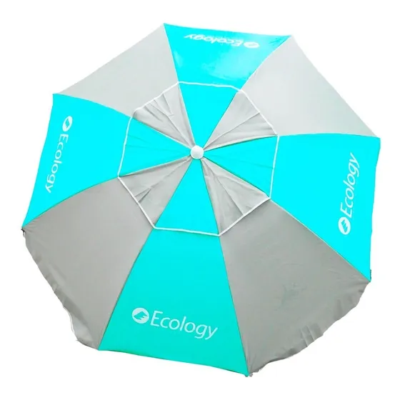  Sombrilla Playera Ecology Uv Fibra Max 1.9m Nuevo Modelo