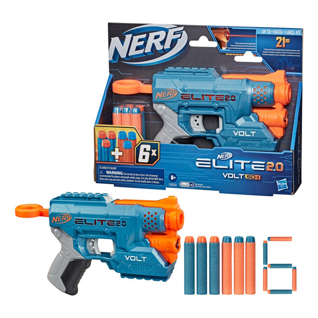 Lançador Nerf E9953 Elite 2.0 Volt Sd-1 6 Dardos Hasbro Lançador Nerf E9953 Elite 2.0 Volt Sd-1 6 Dardos Hasbro
