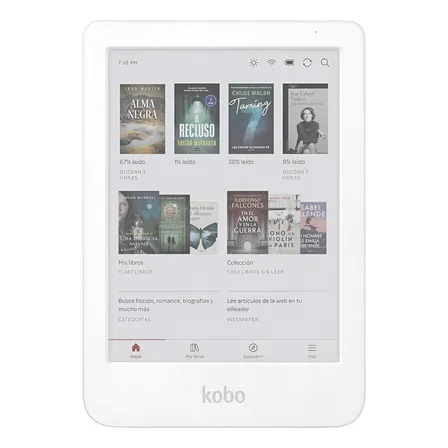 Lector E Reader Kobo Clara Colour Hd 6 Waterproof 16gb Blanco
