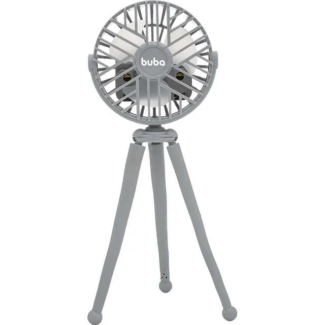 Mini Ventilador Com Luz Pés Flexíveis Berço Carrinho Buba