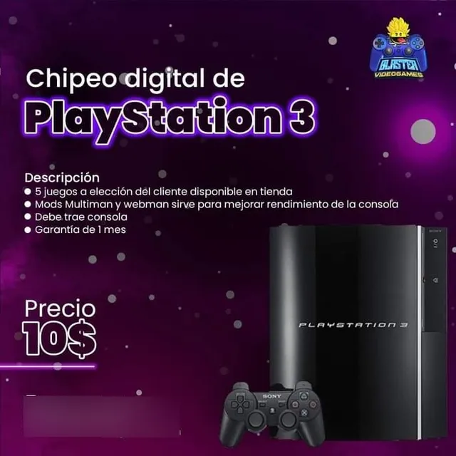 Chipeo Playstation 3 + 10 Juegos Incluidos Tienda Física