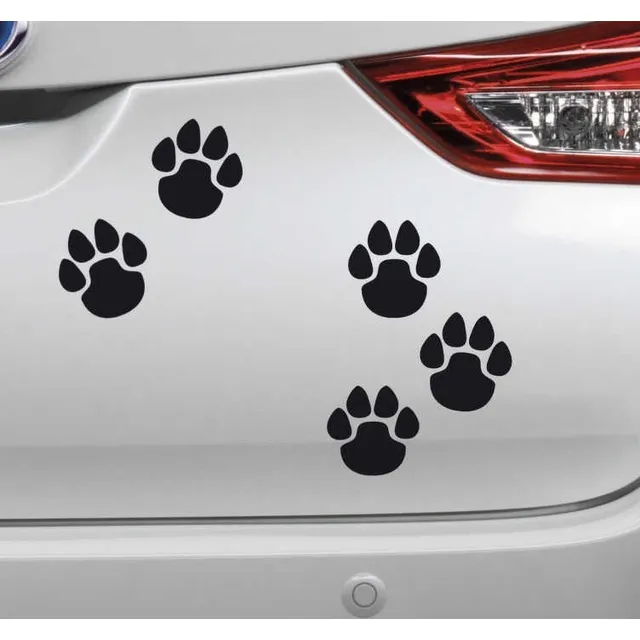 Set Calcos Huellas Perrito Perro Mascota Ploteo Huellitas X6